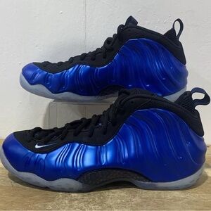 SOLD!!Blue and Black Foamposite Sneakers BRAND NEW